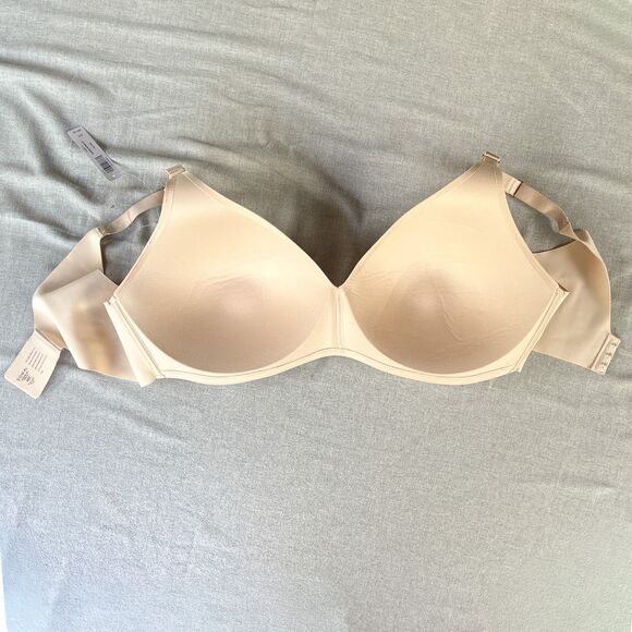 NWT Soma Vanishing 360 Wireless Bra in Pale Sand - Ultra Thin - Size 42C - Picture 2 of 10